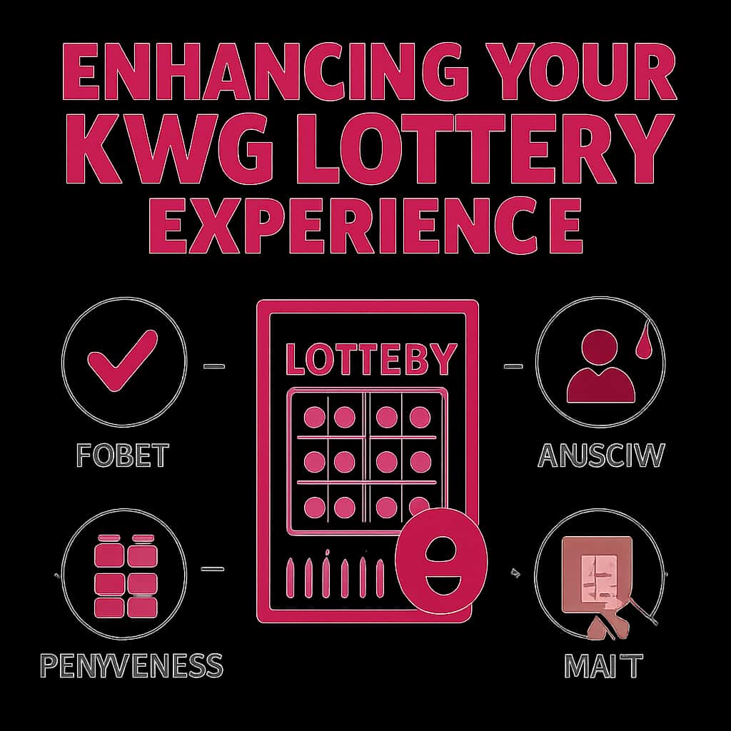 An illustration explaining how to enhance the KWG Lottery experience.