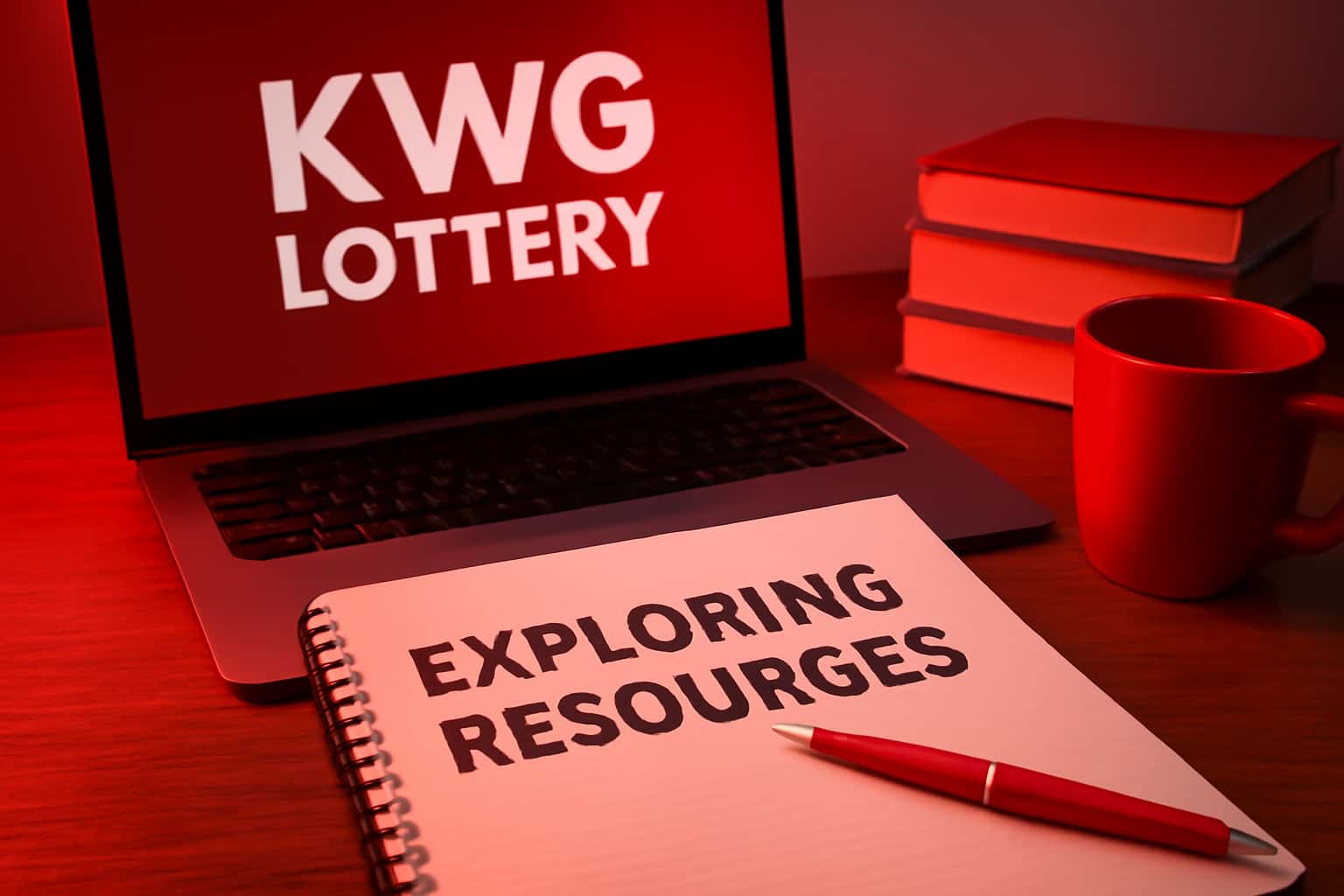 Informational scene depicting resources available for KWG Lottery users.