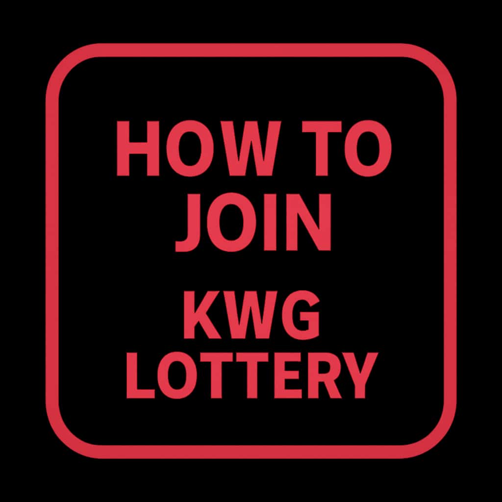 An icon representing the KWG Lottery registration process.