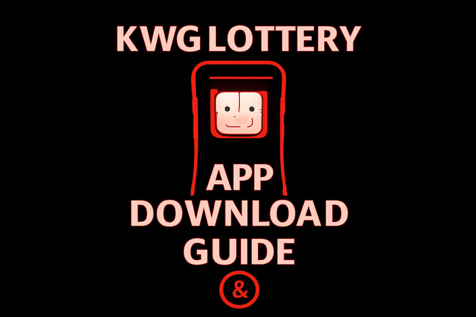 An informative scene illustrating the KWG Lottery App Download process.