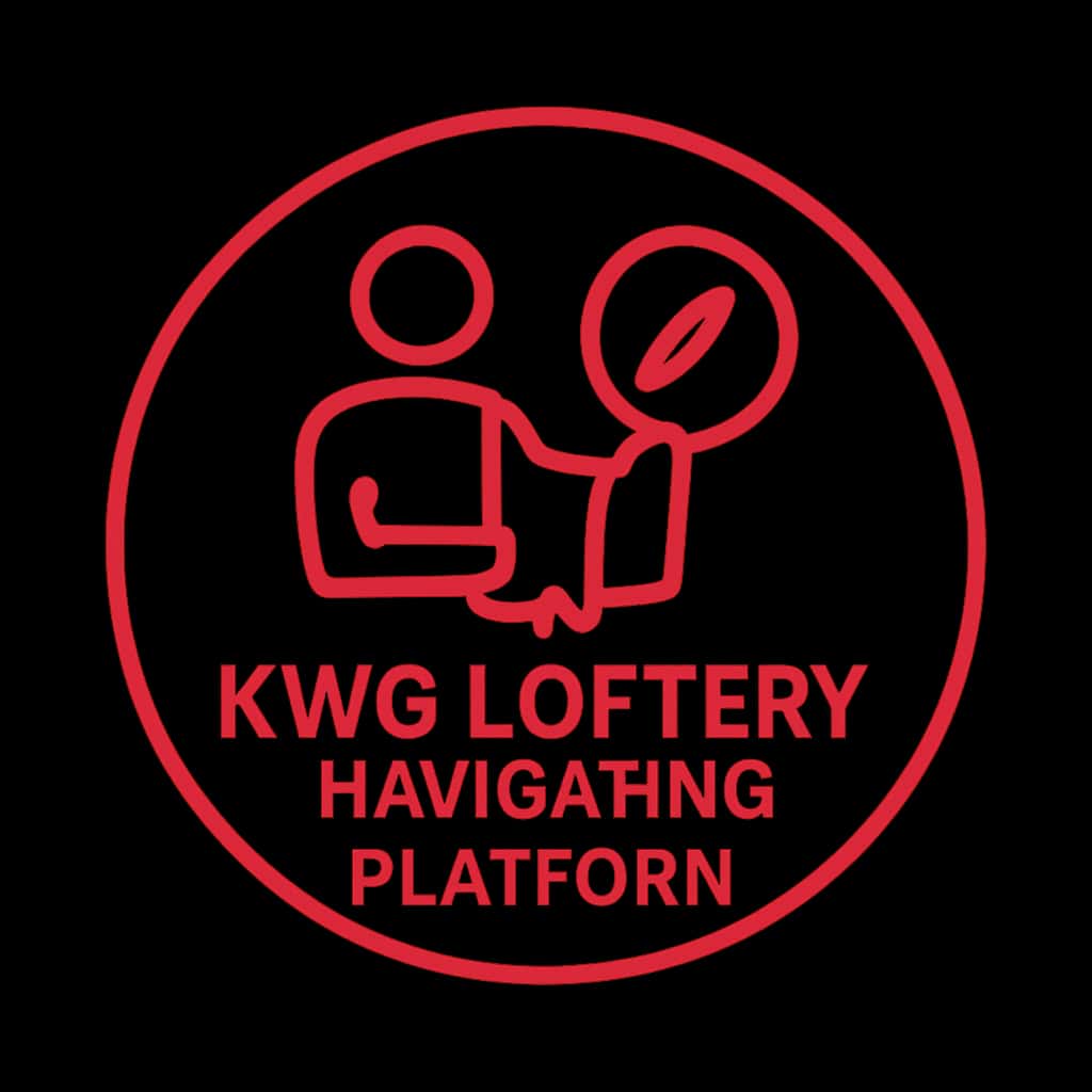 A simple badge representing the KWG Lottery platform.