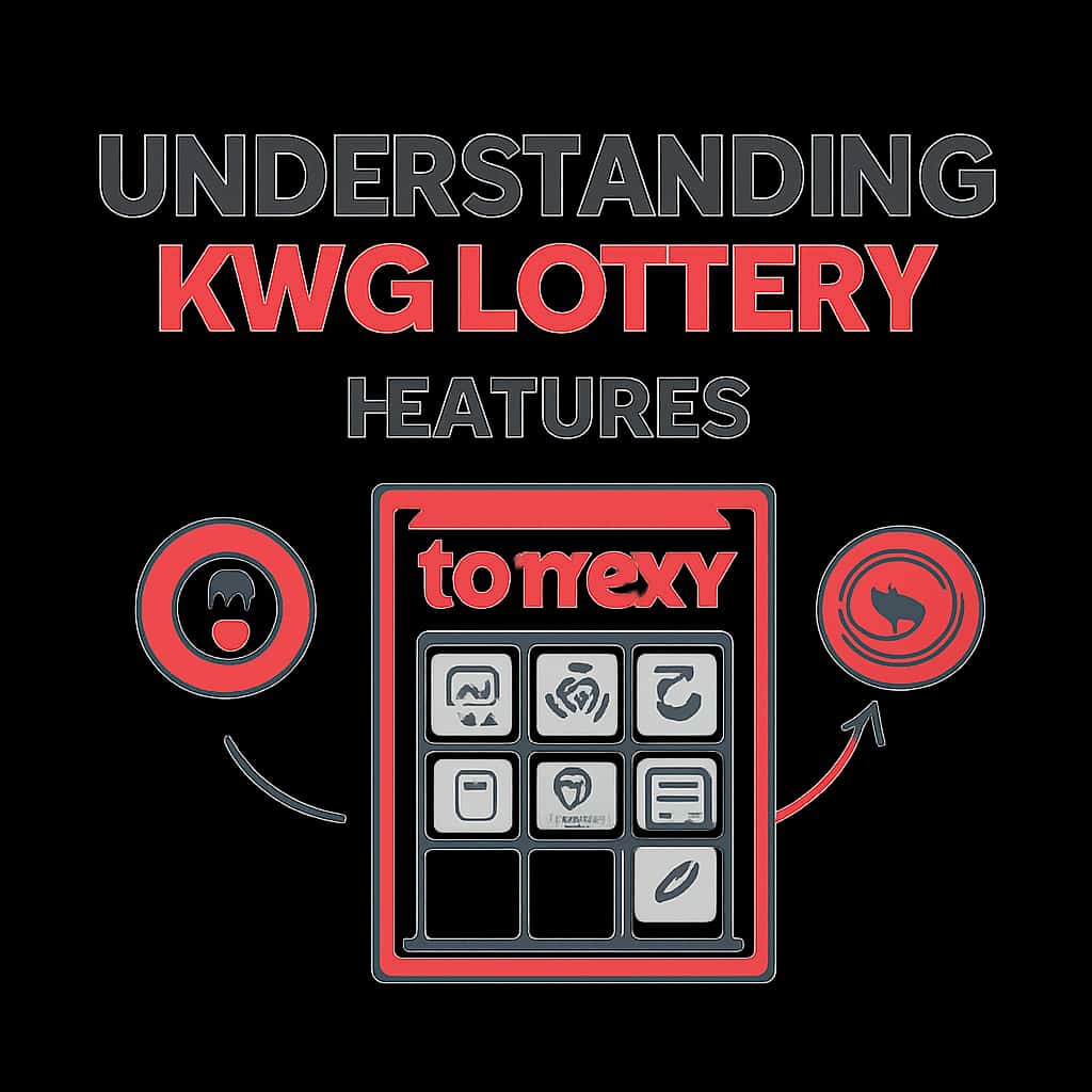 An educational diagram illustrating KWG Lottery features.